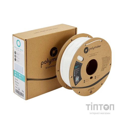Пластик для 3D-принтера Polymaker PETG POLYLITE 1,75mm 1kg WHITE (PB01002)