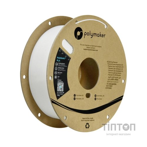Пластик для 3D-принтера Polymaker PLA HIGH SPEED 1,75mm WHITE 1kg (PA12001)