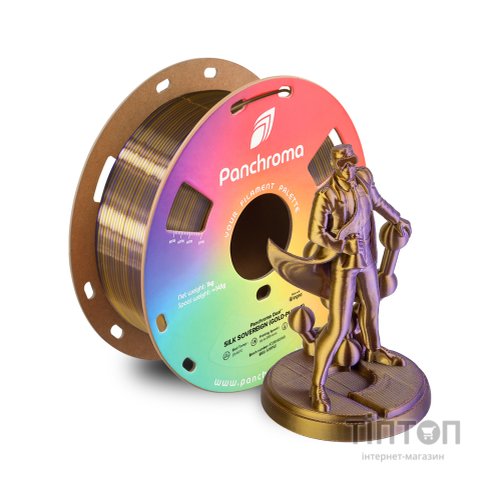 Пластик для 3D-принтера Polymaker PLA PANCHROMA DUAL SILK 1,75mm 1kg Gold-Purple (CA03029)