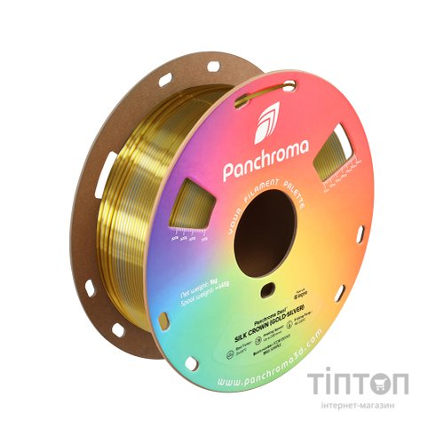 Пластик для 3D-принтера Polymaker PLA PANCHROMA DUAL SILK 1,75mm 1kg Gold-Silver (CA03027)