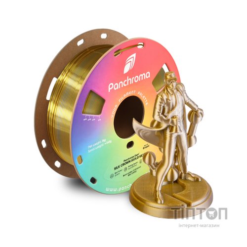 Пластик для 3D-принтера Polymaker PLA PANCHROMA DUAL SILK 1,75mm 1kg Gold-Silver (CA03027)