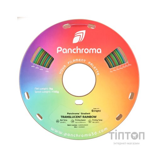 Пластик для 3D-принтера Polymaker PLA PANCHROMA GRADIENT 1,75mm 1kg RAINBOW TRANSLUCENT (CA09001)