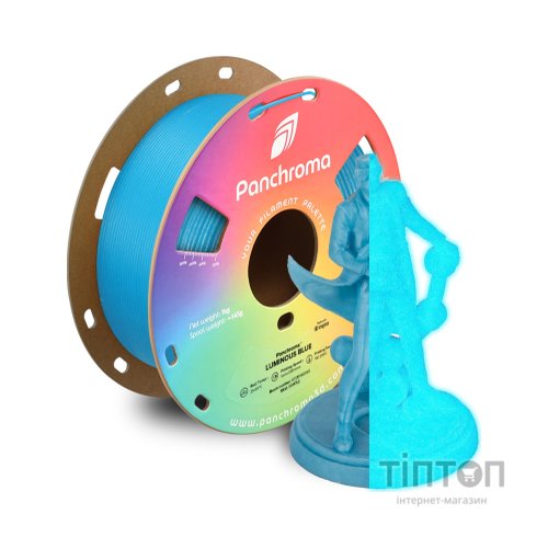 Пластик для 3D-принтера Polymaker PLA PANCHROMA LUMINOUS 1,75mm 1kg BLUE (CA02031)