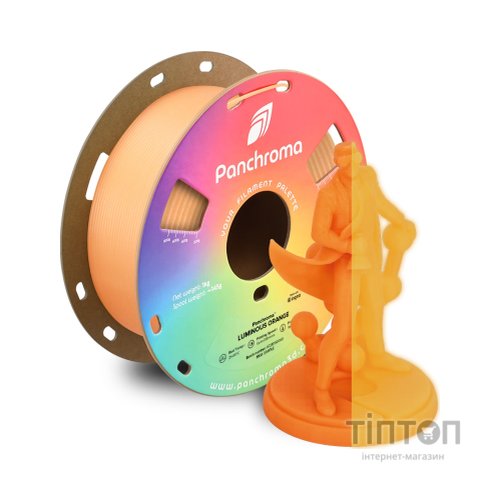 Пластик для 3D-принтера Polymaker PLA PANCHROMA LUMINOUS 1,75mm 1kg ORANGE (CA02033)