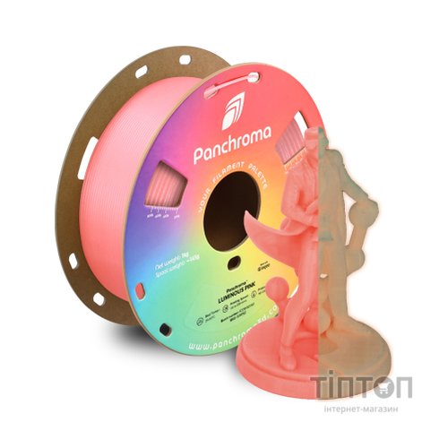 Пластик для 3D-принтера Polymaker PLA PANCHROMA LUMINOUS 1,75mm 1kg PINK (CA02034)