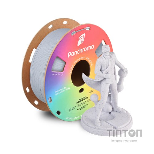 Пластик для 3D-принтера Polymaker PLA PANCHROMA MARBLE 1,75mm 1kg WHITE (CA04005)