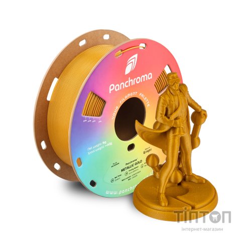 Пластик для 3D-принтера Polymaker PLA PANCHROMA METALLIC 1,75mm 1kg GOLD (CA02011)