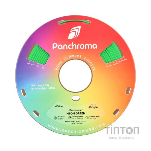 Пластик для 3D-принтера Polymaker PLA PANCHROMA NEON 1,75mm 1kg GREEN (CA02006)