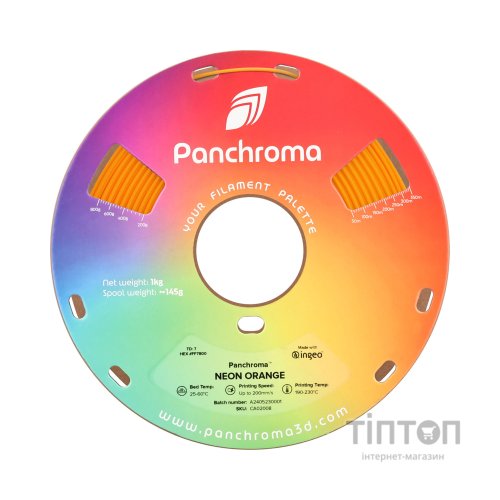 Пластик для 3D-принтера Polymaker PLA PANCHROMA NEON 1,75mm 1kg ORANGE (CA02008)