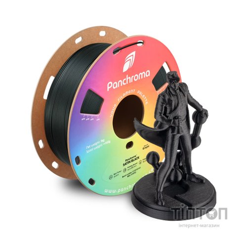 Пластик для 3D-принтера Polymaker PLA PANCHROMA SATIN 1,75mm 1kg BLACK (CA05011)