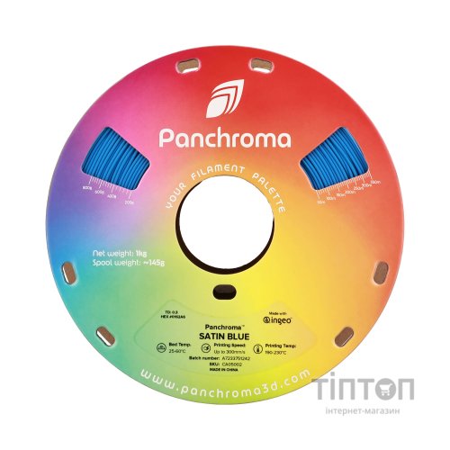 Пластик для 3D-принтера Polymaker PLA PANCHROMA SATIN 1,75mm 1kg BLUE (CA05002)