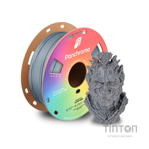 Пластик для 3D-принтера Polymaker PLA PANCHROMA SATIN 1,75mm 1kg GREY (CA05004)