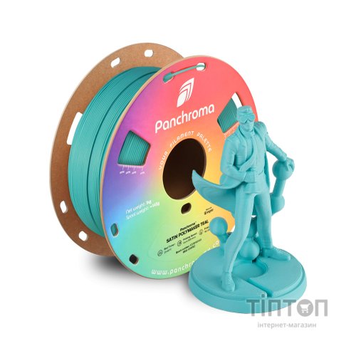 Пластик для 3D-принтера Polymaker PLA PANCHROMA SATIN 1,75mm 1kg TEAL (CA05006)