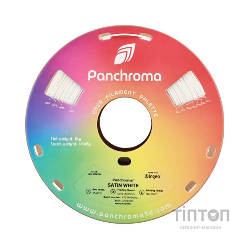 Пластик для 3D-принтера Polymaker PLA PANCHROMA SATIN 1,75mm 1kg WHITE (CA05009)