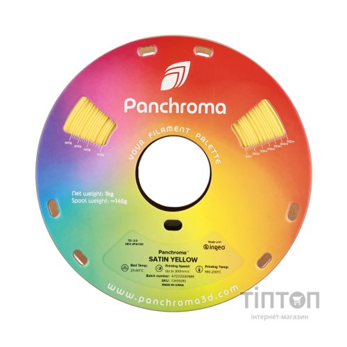 Пластик для 3D-принтера Polymaker PLA PANCHROMA SATIN 1,75mm 1kg YELLOW (CA05010)