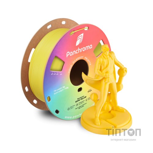 Пластик для 3D-принтера Polymaker PLA PANCHROMA SATIN 1,75mm 1kg YELLOW (CA05010)