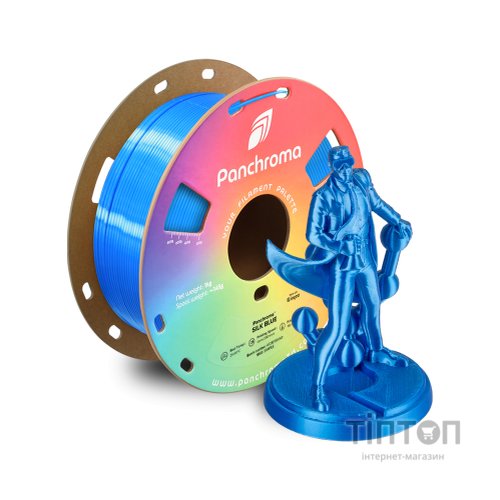 Пластик для 3D-принтера Polymaker PLA PANCHROMA SILK 1,75mm 1kg BLUE (CA03002)