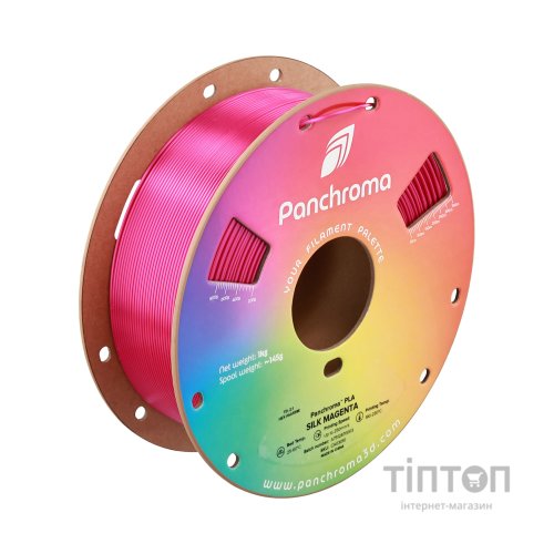 Пластик для 3D-принтера Polymaker PLA PANCHROMA SILK 1,75mm 1kg MAGENTA (CA03010)