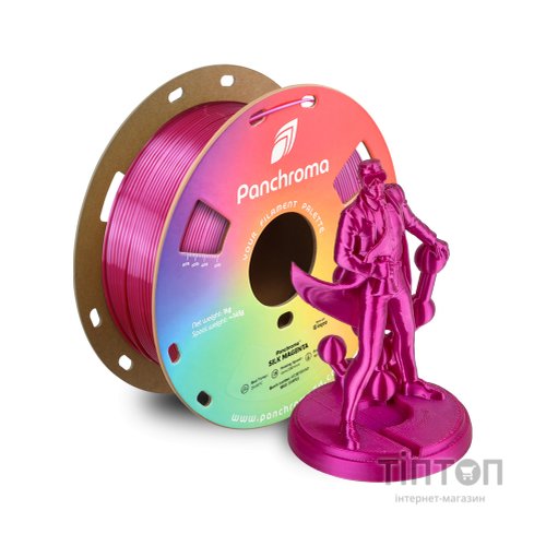 Пластик для 3D-принтера Polymaker PLA PANCHROMA SILK 1,75mm 1kg MAGENTA (CA03010)