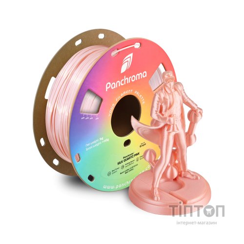 Пластик для 3D-принтера Polymaker PLA PANCHROMA SILK 1,75mm 1kg QUARTZ PINK (CA03013)