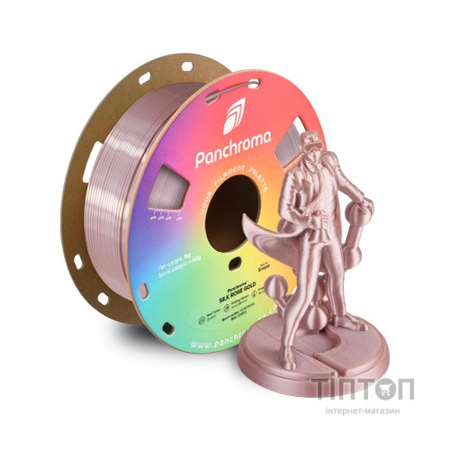 Пластик для 3D-принтера Polymaker PLA PANCHROMA SILK 1,75mm 1kg ROSE GOLD (CA03017)