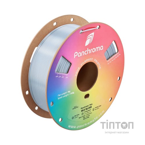 Пластик для 3D-принтера Polymaker PLA PANCHROMA SILK 1,75mm 1kg SILVER (CA03018)