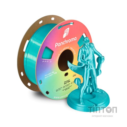 Пластик для 3D-принтера Polymaker PLA PANCHROMA SILK 1,75mm 1kg TEAL (CA03019)