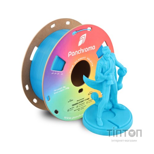 Пластик для 3D-принтера Polymaker PLA PANCHROMA TRANSLUCENT 1,75mm 1kg CYAN (CA02001)