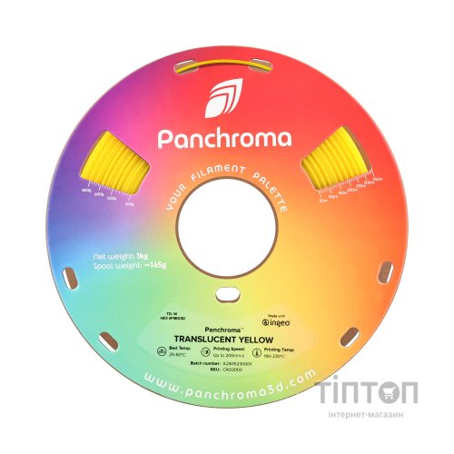 Пластик для 3D-принтера Polymaker PLA PANCHROMA TRANSLUCENT 1,75mm 1kg YELLOW (CA02003)