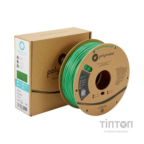 Пластик для 3D-принтера Polymaker PLA POLYLITE 1,75mm 1kg GREEN (PA02006)