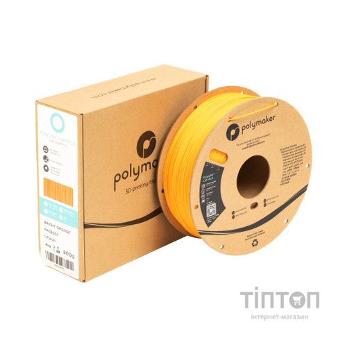 Пластик для 3D-принтера Polymaker PLA POLYLITE LW 1.75 mm 0,8kg BRIGHT ORANGE (PA08007)