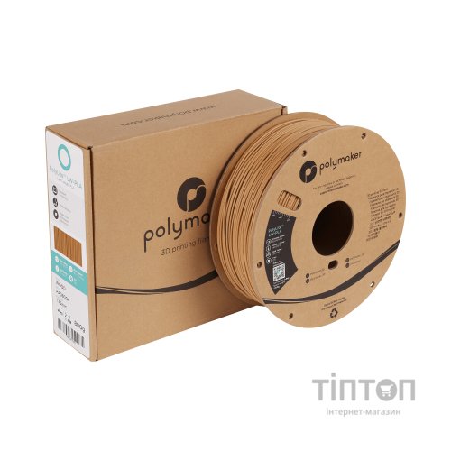 Пластик для 3D-принтера Polymaker PLA POLYLITE LW 1.75 mm 0,8kg WOOD (PA08004)