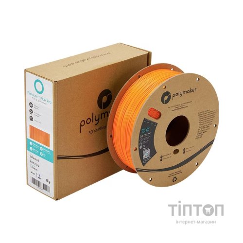 Пластик для 3D-принтера Polymaker PLA POLYLITE PRO 1,75mm 1kg ORANGE (PA07010)