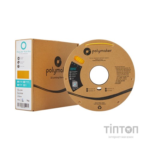 Пластик для 3D-принтера Polymaker PLA POLYLITE PRO 1,75mm 1kg YELLOW (PA07009)