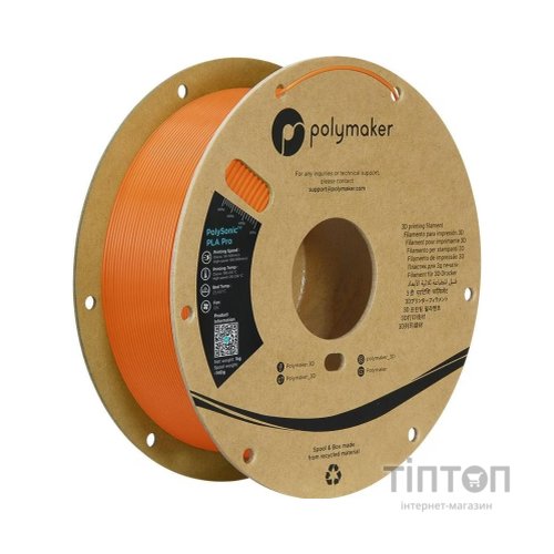 Пластик для 3D-принтера Polymaker PLA PRO HIGH SPEED TOUGH 1,75mm ORA 1kg (PA13007)
