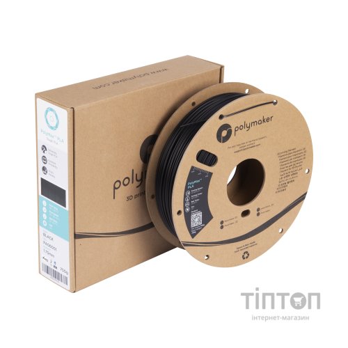 Пластик для 3D-принтера Polymaker TOUGH PLA 1,75mm 0,75kg BLACK (PA06001)