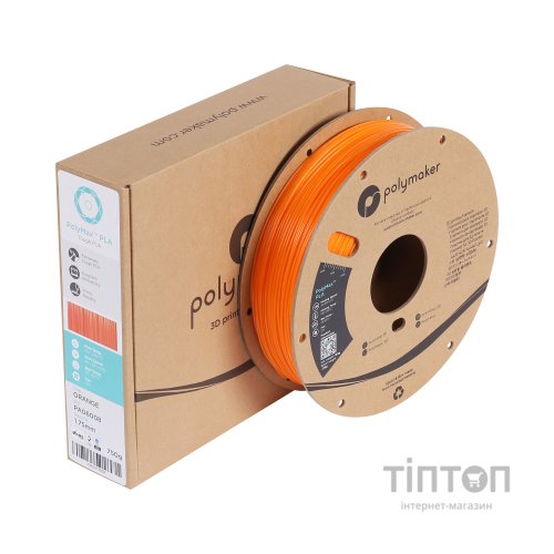 Пластик для 3D-принтера Polymaker TOUGH PLA 1,75mm 0,75kg ORANGE (PA06008)