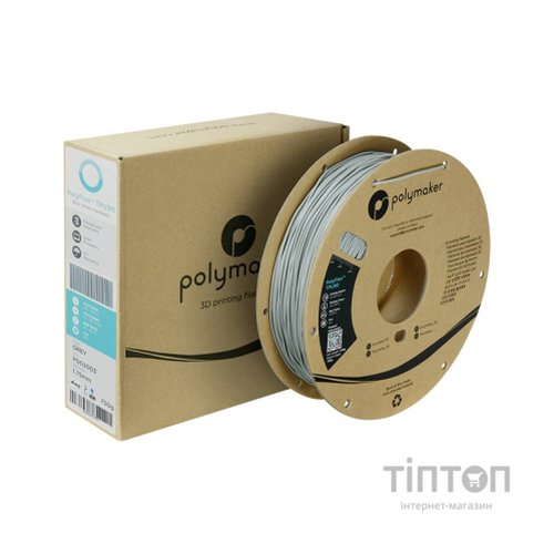 Пластик для 3D-принтера Polymaker TPU-90A 1,75mm 0,75kg GREY (PD02003)