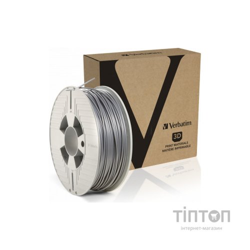 Пластик для 3D-принтера Verbatim PLA, 2,85 мм, 1кг, aluminium-grey (55329)