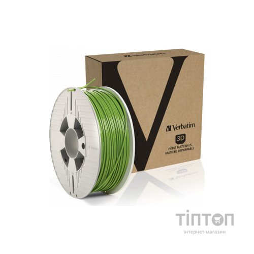 Пластик для 3D-принтера Verbatim PLA, 2,85 мм, 1кг, green (55334)