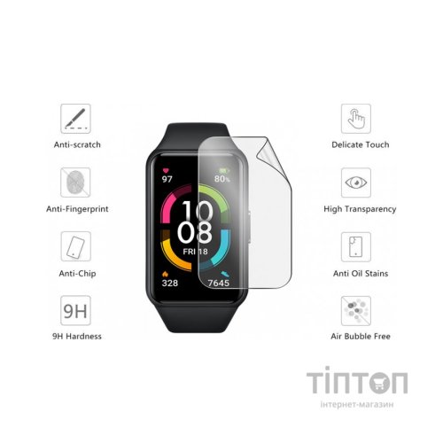 Плівка захисна Drobak Hydrogel Honor Band 6 (2шт) (313148) (313148)