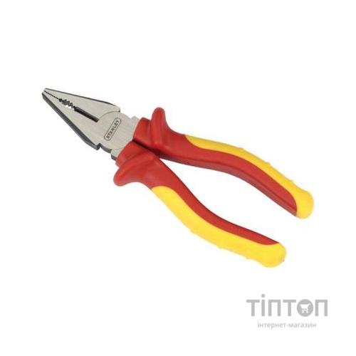 Плоскогубці електрика Stanley "MaxSteel VDE 1000V" L=200мм.