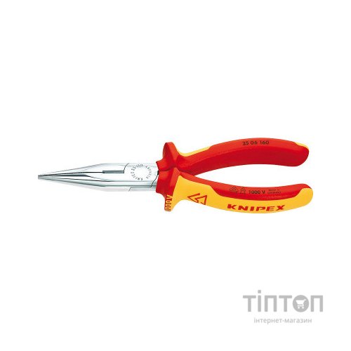 Плоскогубці KNIPEX круглогубці з ріжучими крайками діелектричні VDE (25 06 160)