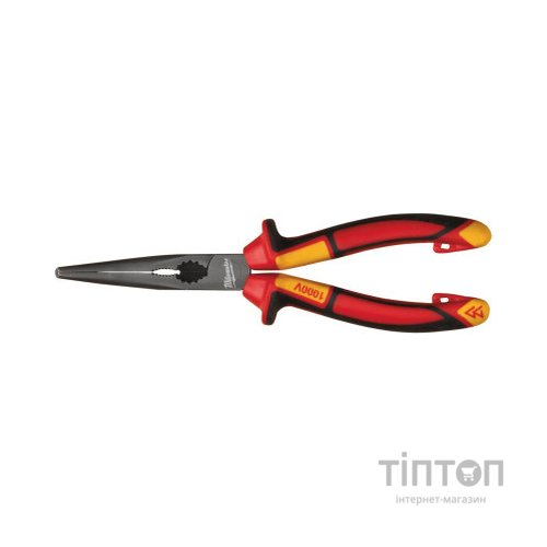 Плоскогубці Milwaukee VDE діелектричні довгогубці, вигнуті 45гр., 205мм (4932464565)