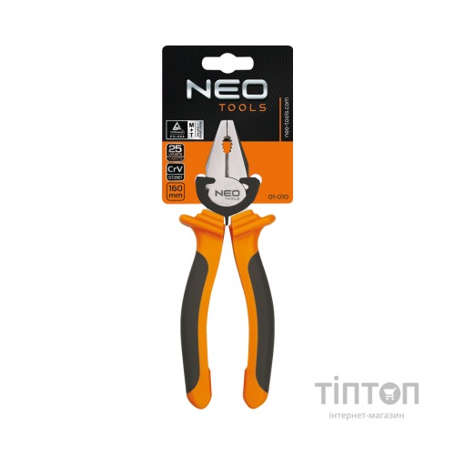 Плоскогубці Neo Tools комбіновані, 160 мм (01-010)