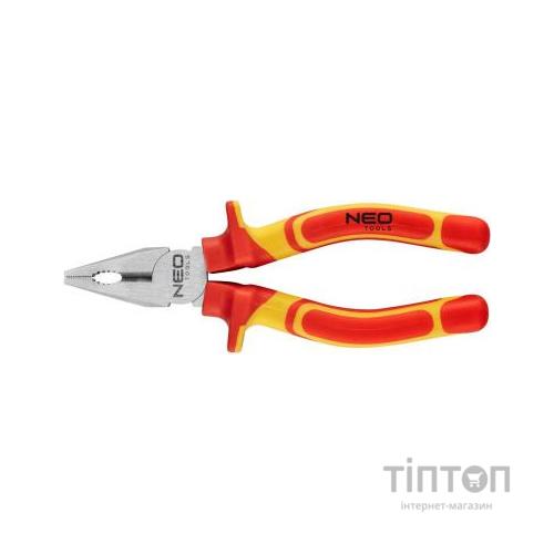Плоскогубці Neo Tools комбіновані 160 мм, 1000 В, CrV, поліровані (01-220)