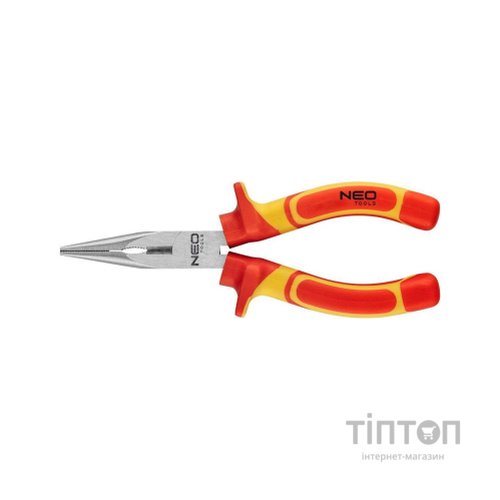 Плоскогубці Neo Tools подовжені 180 мм, 1000 В, CrV, поліровані (01-224)