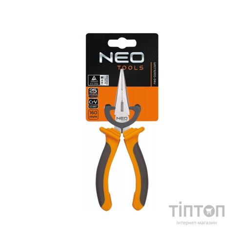 Плоскогубці Neo Tools подовжені прямі, 160 мм (01-013)