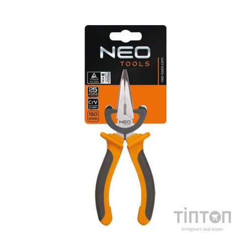 Плоскогубці Neo Tools подовжені вигнуті, 160 мм (01-015)