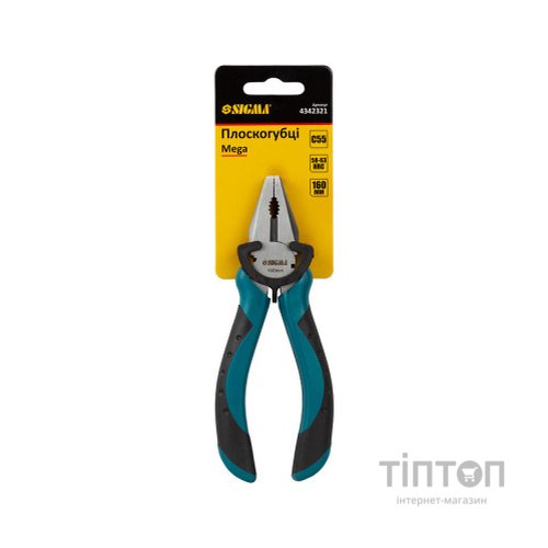 Плоскогубці Sigma 160мм Mega (4342321)